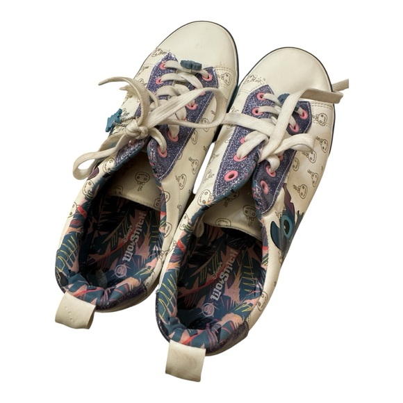 DISNEY Women's Size 10 Disney Stitch Low Top Lace Up Sneaker Shoe - Picture 2 of 4